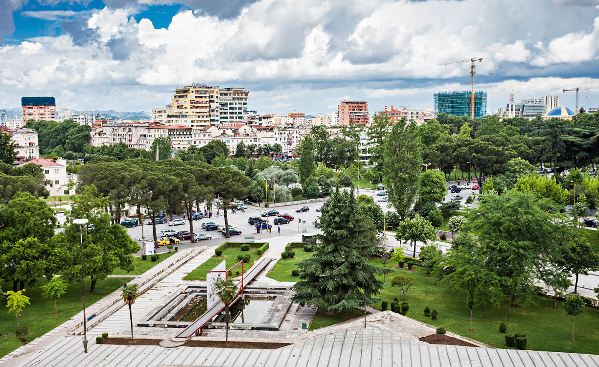 Panorama view to the city, Tirana, Albania