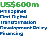 US$600m Philippines First Digital Transformation Development Policy Financing