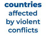 countries affected by violent conflicts
